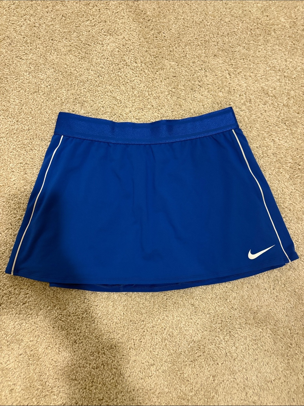Nike Women’s Blue Athletic Tennis Skirt with White Trim